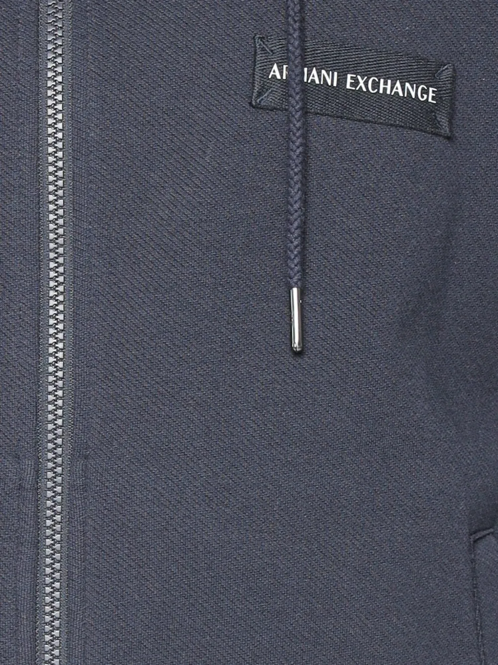 Armani Exchange Hoodie met logopatch Zwart