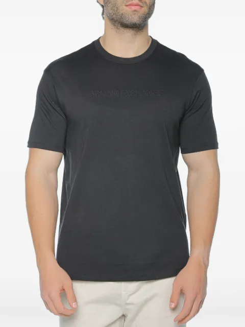 Armani Exchange logo-embroidered T-shirt