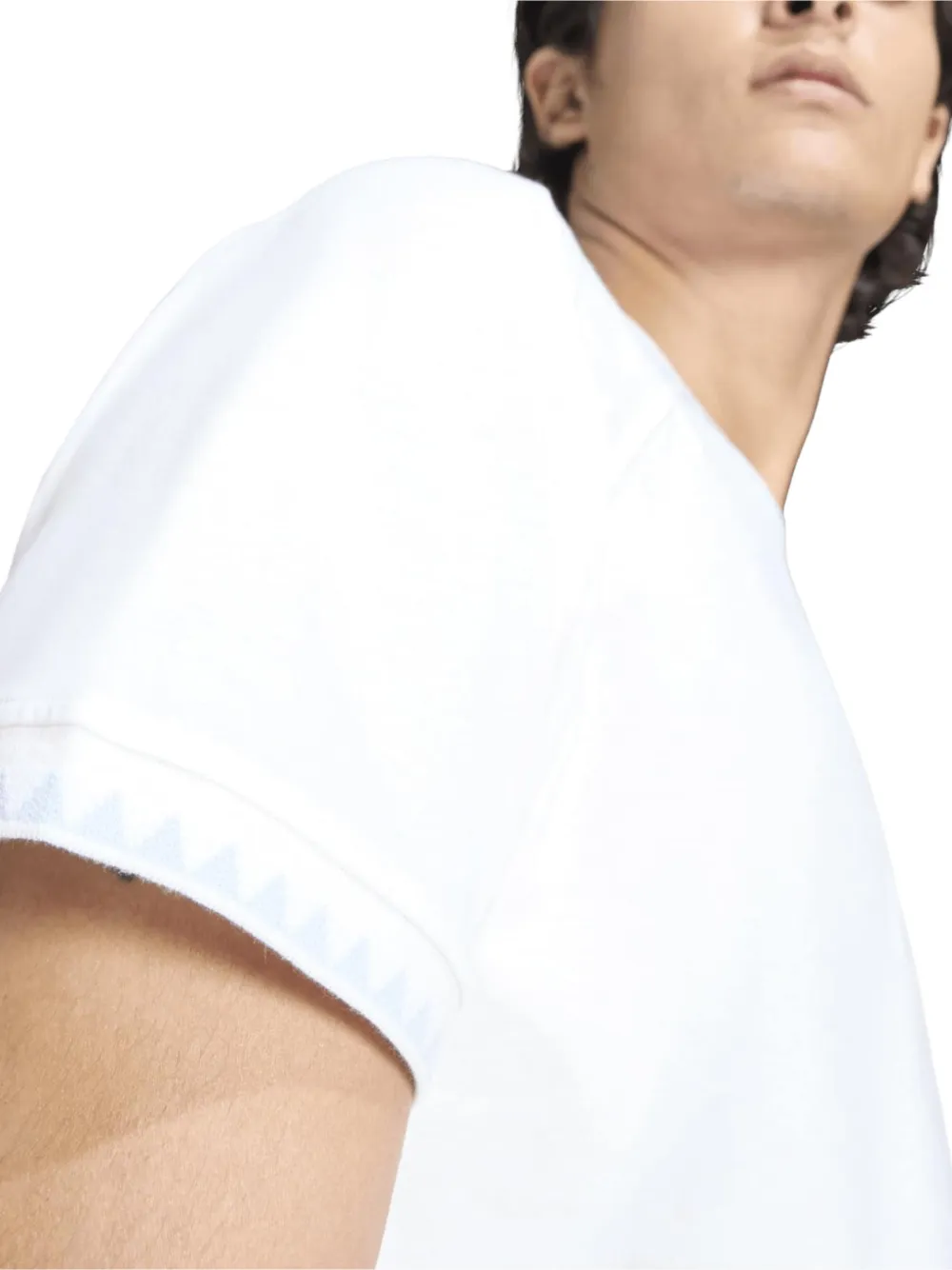 adidas Katoenen T-shirt met logoprint Wit