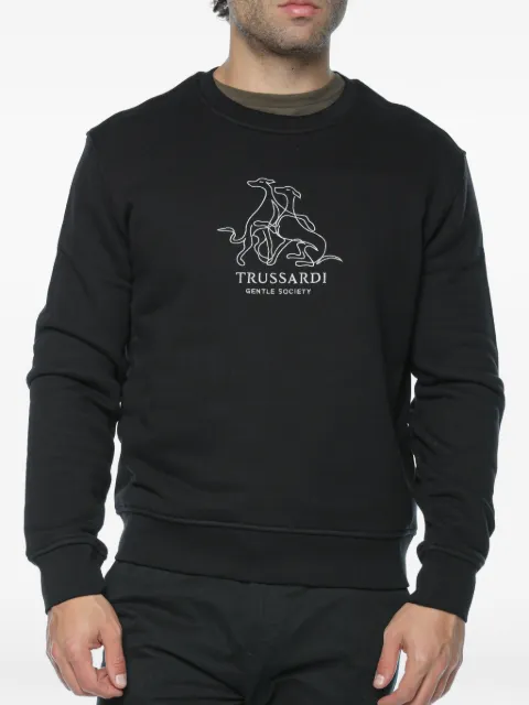 Trussardi Girocollo Gentle Society embroidered sweater