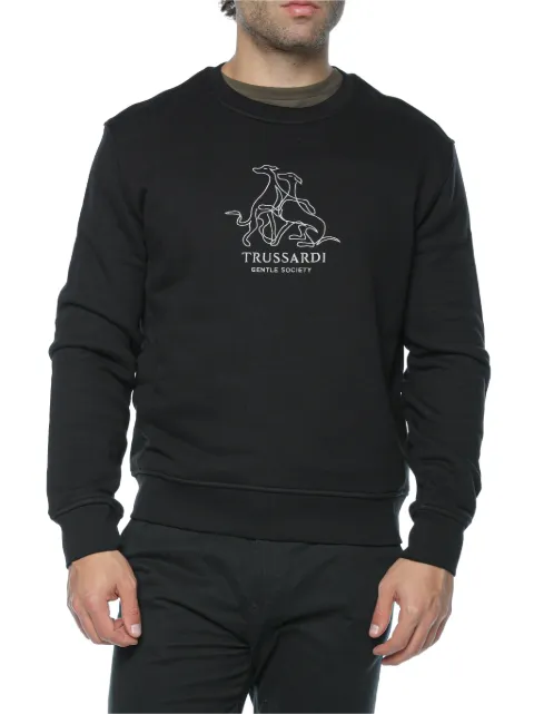 Trussardi Girocollo Gentle Society embroidered sweater
