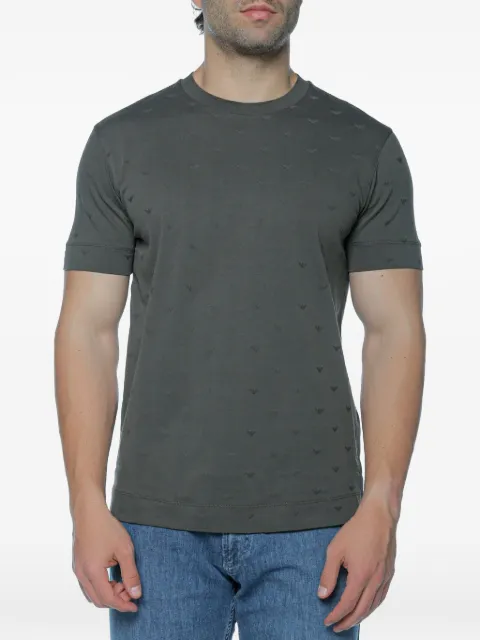 Emporio Armani logo-pattern T-shirt