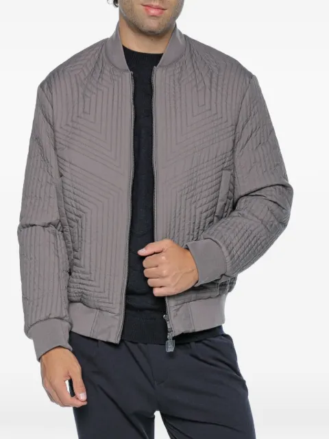 Armani Exchange quilted bomber jacket