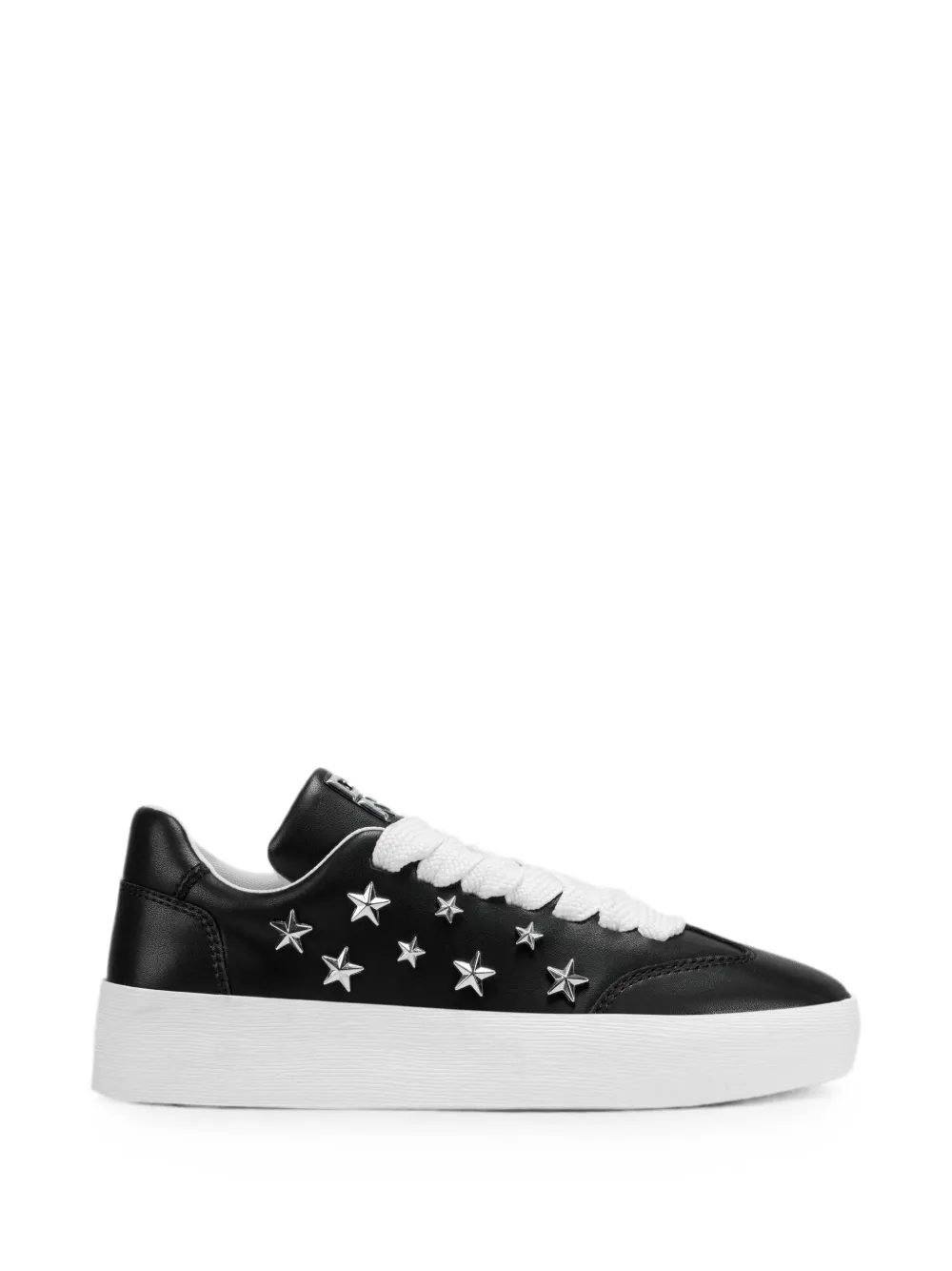 DKNY Glynda star-embellished lace-up sneakers - Schwarz