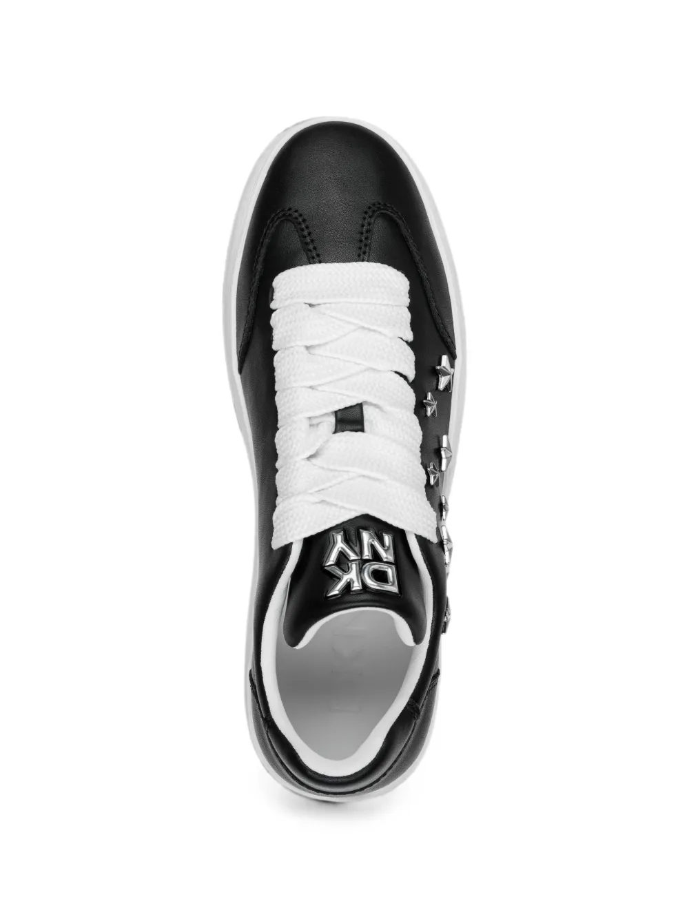 DKNY Glynda star-embellished lace-up sneakers Zwart