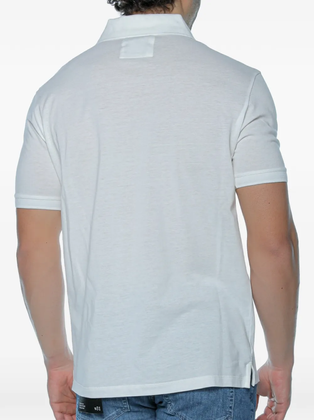 Emporio Armani Poloshirt met logoplakkaat Wit