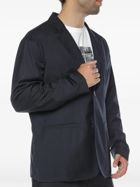 Armani Exchange notched-lapels single-breasted blazer