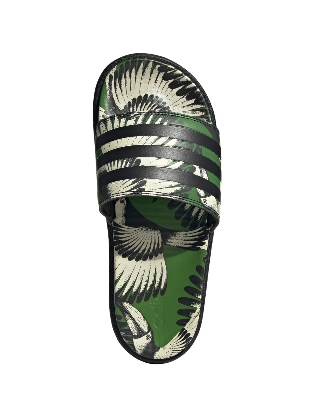 adidas x FARM Rio Adilette platform slides Zwart