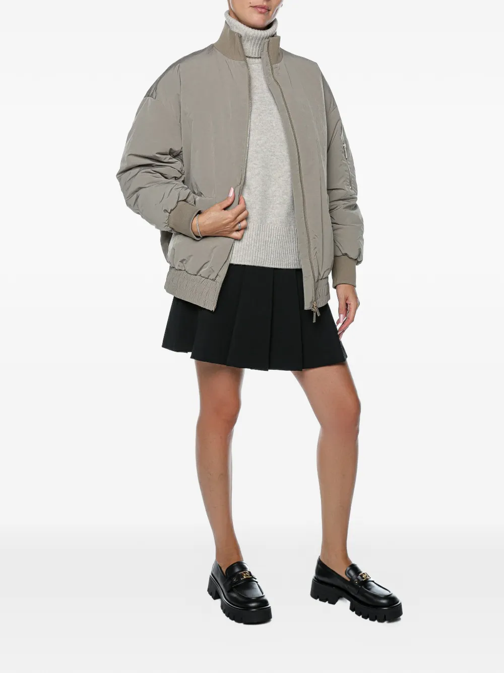 Armani Exchange Shirtjack met ruchemouwen Bruin