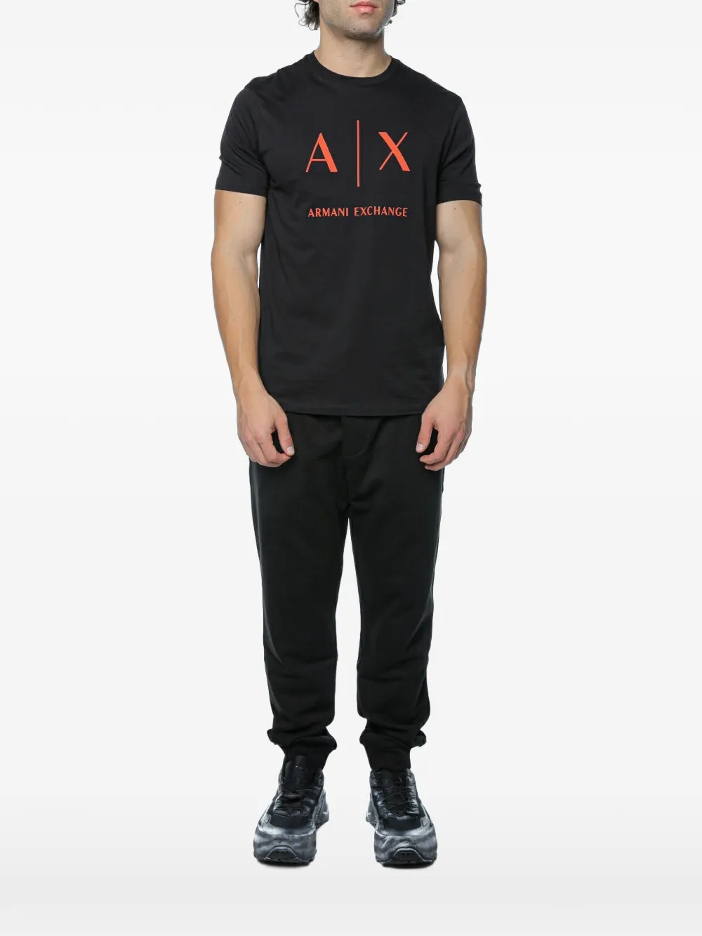 Armani Exchange logo-print T-shirt - Nero