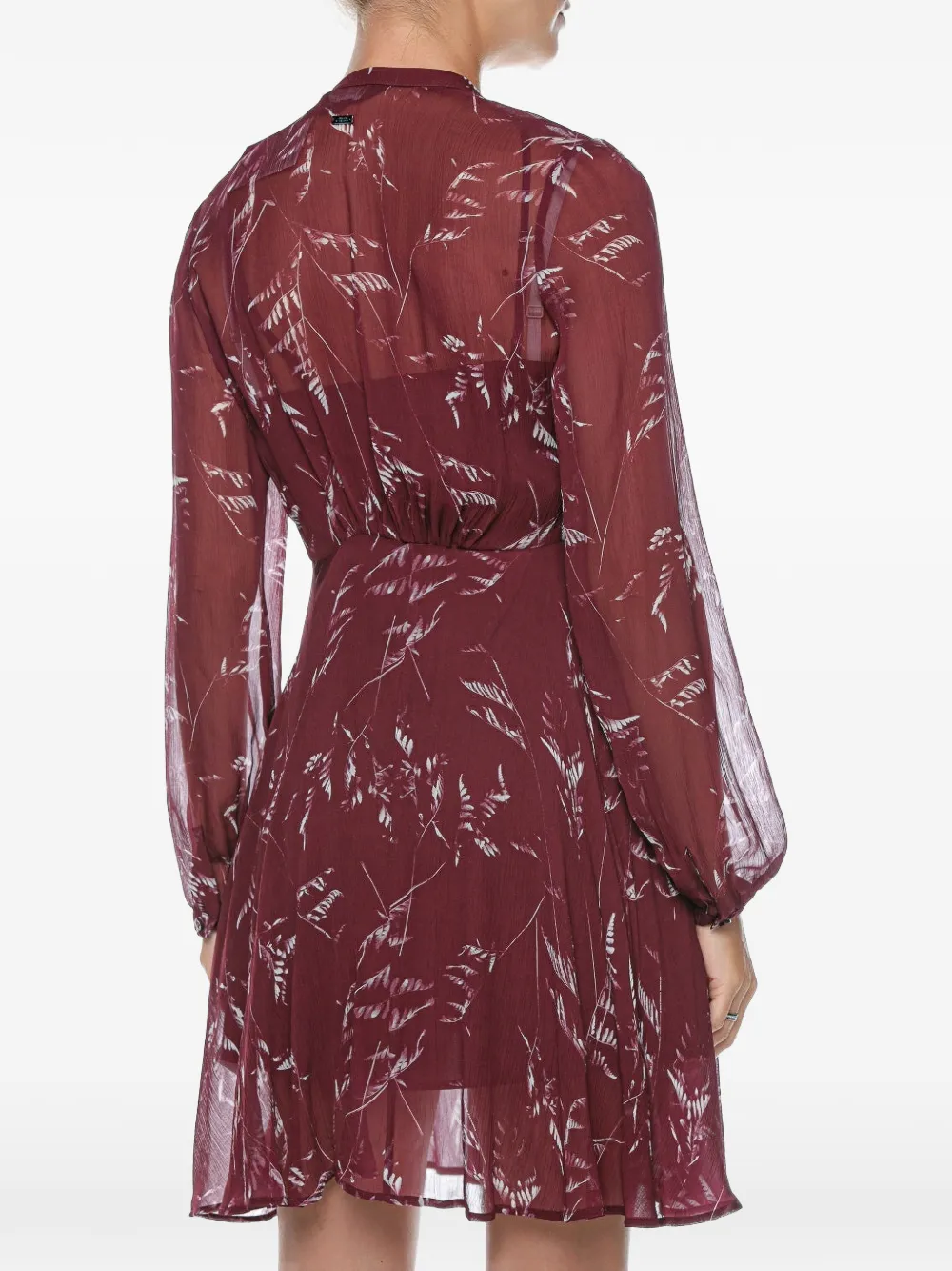 Armani Exchange Mini-jurk met bloemenprint Rood