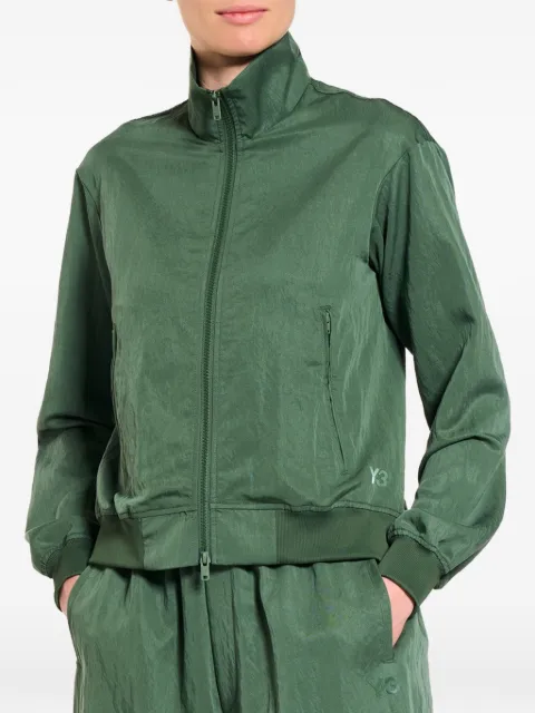 Y-3 logo-print zip-up sweatshirt
