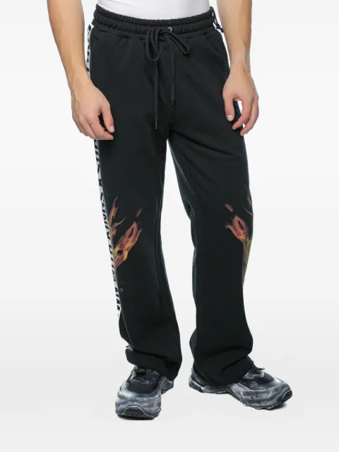 Ksubi Kings Synthesis flame-print track pants