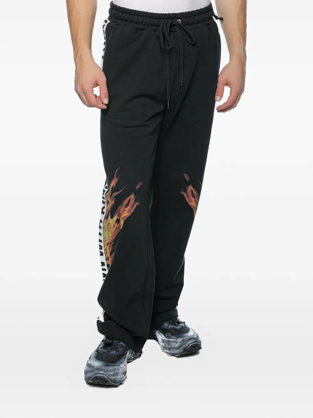 Ksubi Kings Synthesis trainingsbroek met vlammenprint Grijs