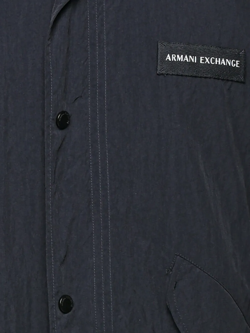 Armani Exchange Jack met capuchon en logopatch Zwart