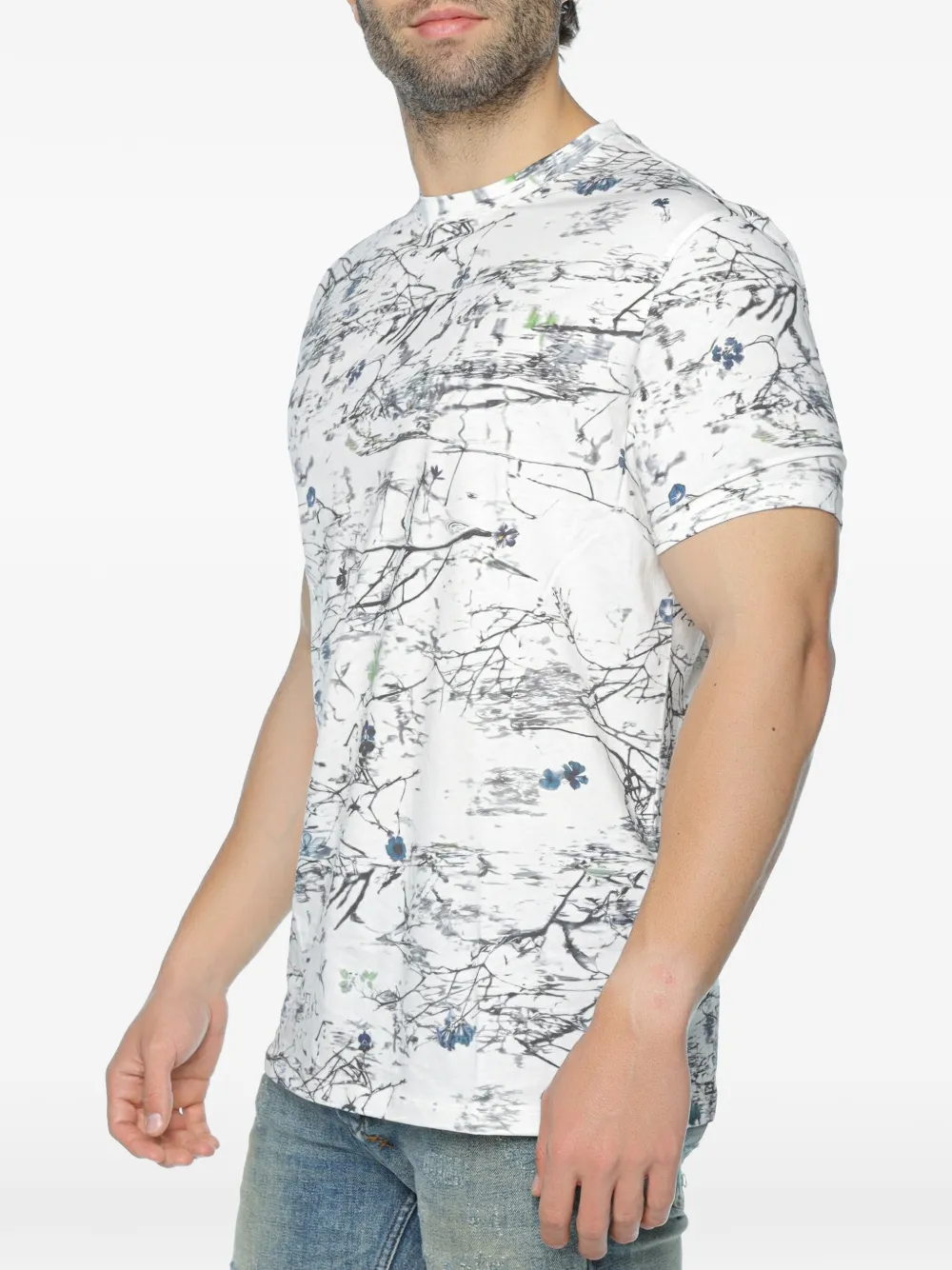 Armani Exchange T-shirt met ronde hals Wit
