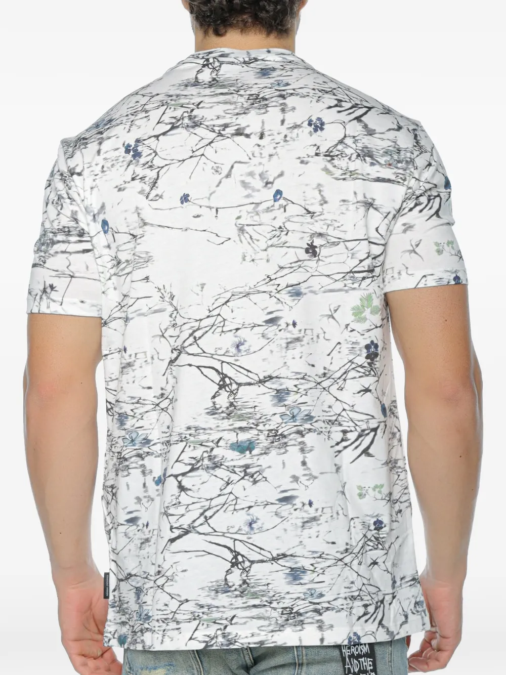 Armani Exchange T-shirt met ronde hals Wit