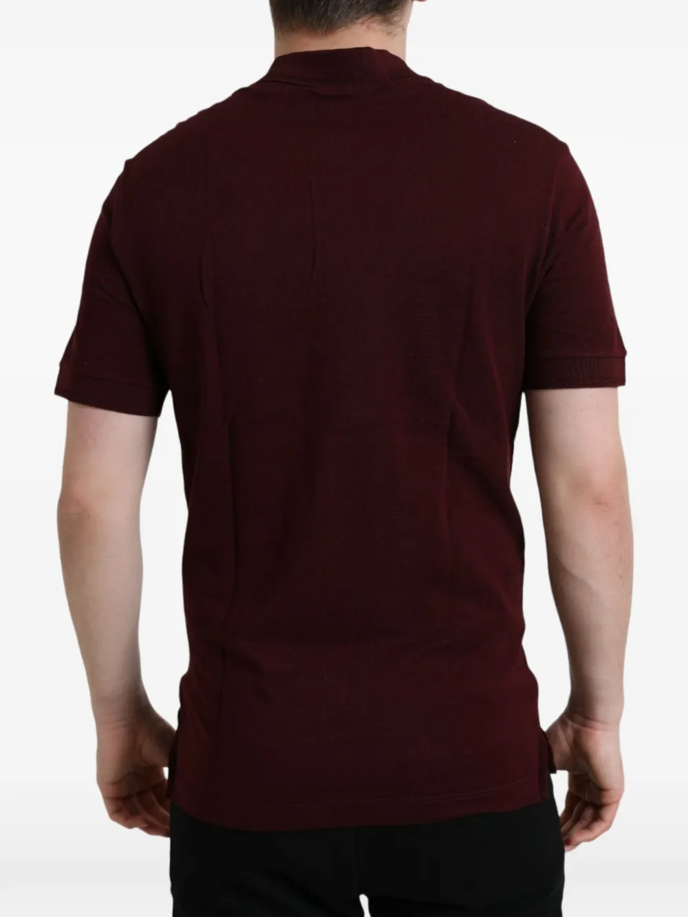 Dolce & Gabbana Poloshirt met logopatch Bruin