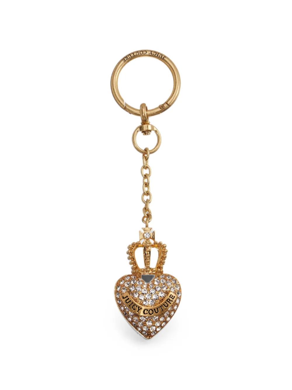 Juicy Couture crystal crown heart necklace - Oro