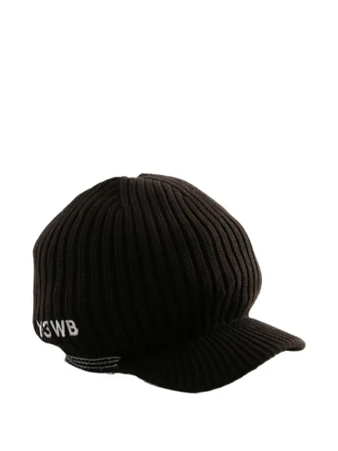 Wales Bonner Y3 ribbed-knit peaked cap