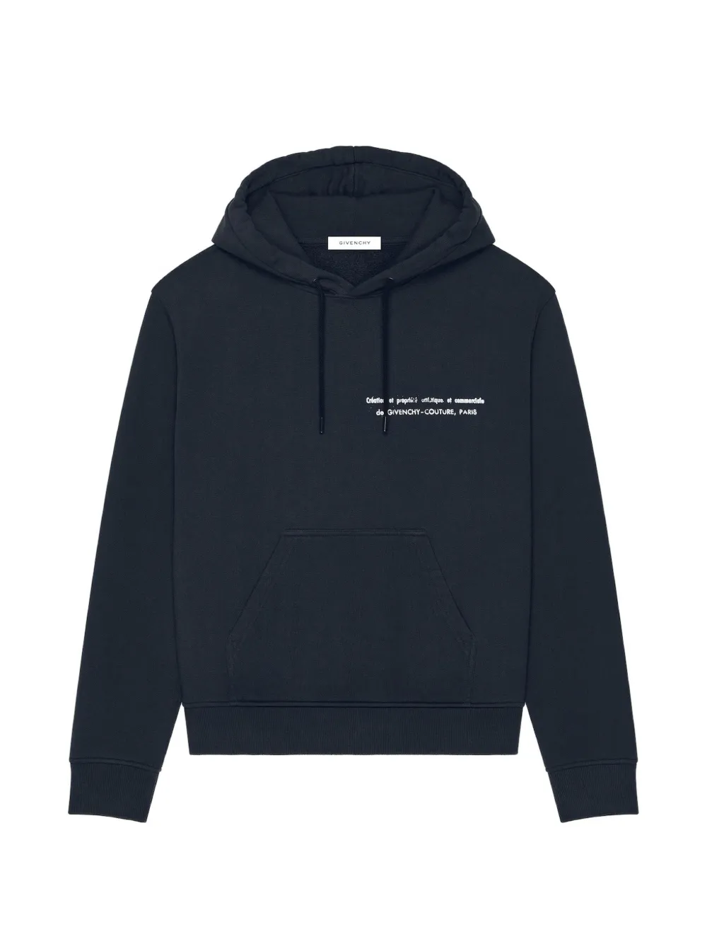 Givenchy Couture Seam fleece hoodie met Archives-print Blauw