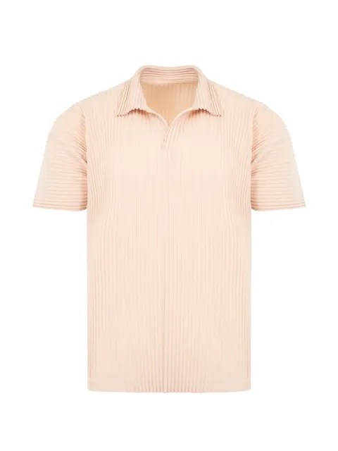 Homme Plissé Issey Miyake t-shirt à col polo et design plissé