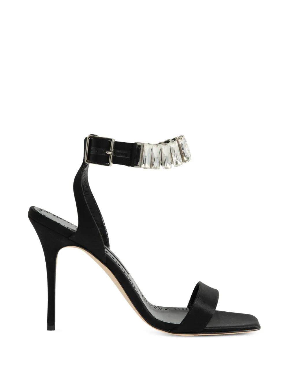 Manolo Blahnik Bayosan sandalen verfraaid met kristallen Zwart