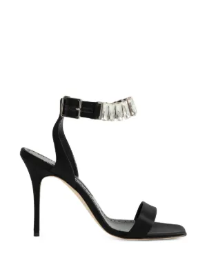 Dolce&Gabbana ビジュー付きサンダル ブラック　36 23cm Dolce & Gabbana ビジュー サンダル | ブラック | FARFETCH JP