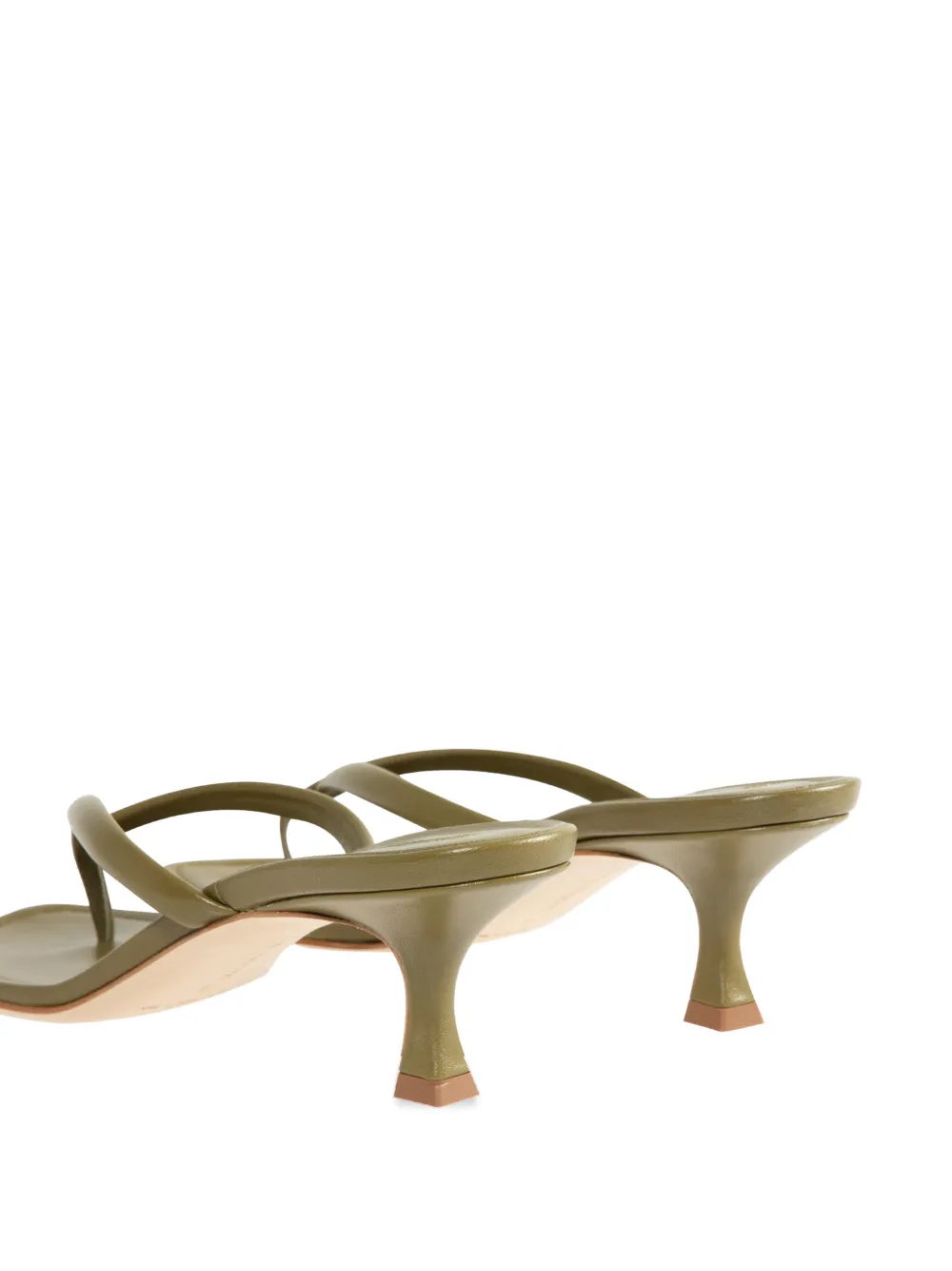 Manolo Blahnik Paterno sandalen met string Groen