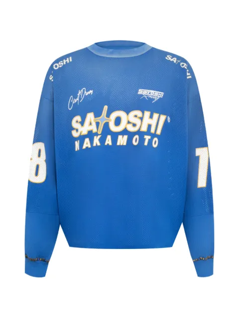 SATOSHI NAKAMOTO logo-print sweatshirt