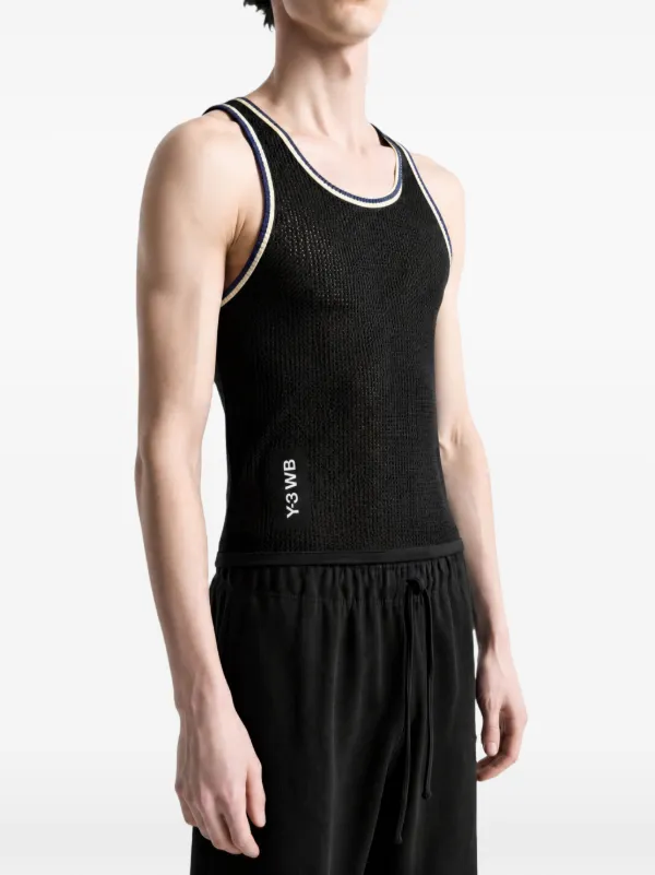 Wales Bonner x Adidas メッシュニット タンクトップ | ブラック