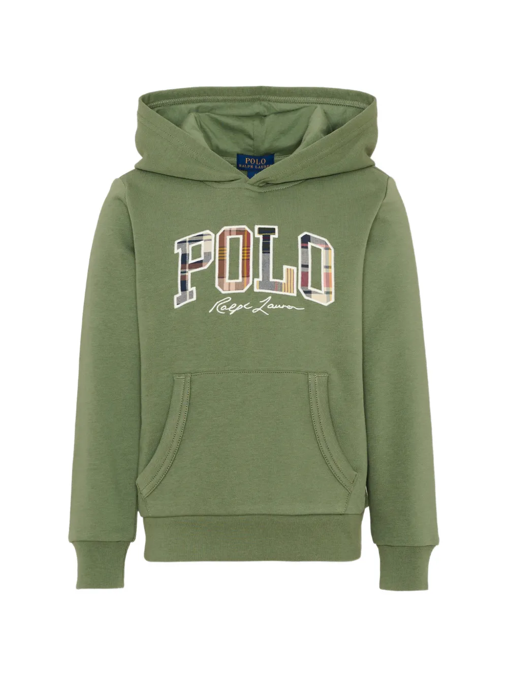 POLO RALPH LAUREN KIDS logo-appliqué hoodie - Verde
