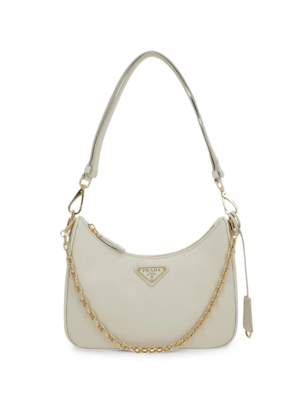 Prada Saffiano leather shoulder bag - Bianco