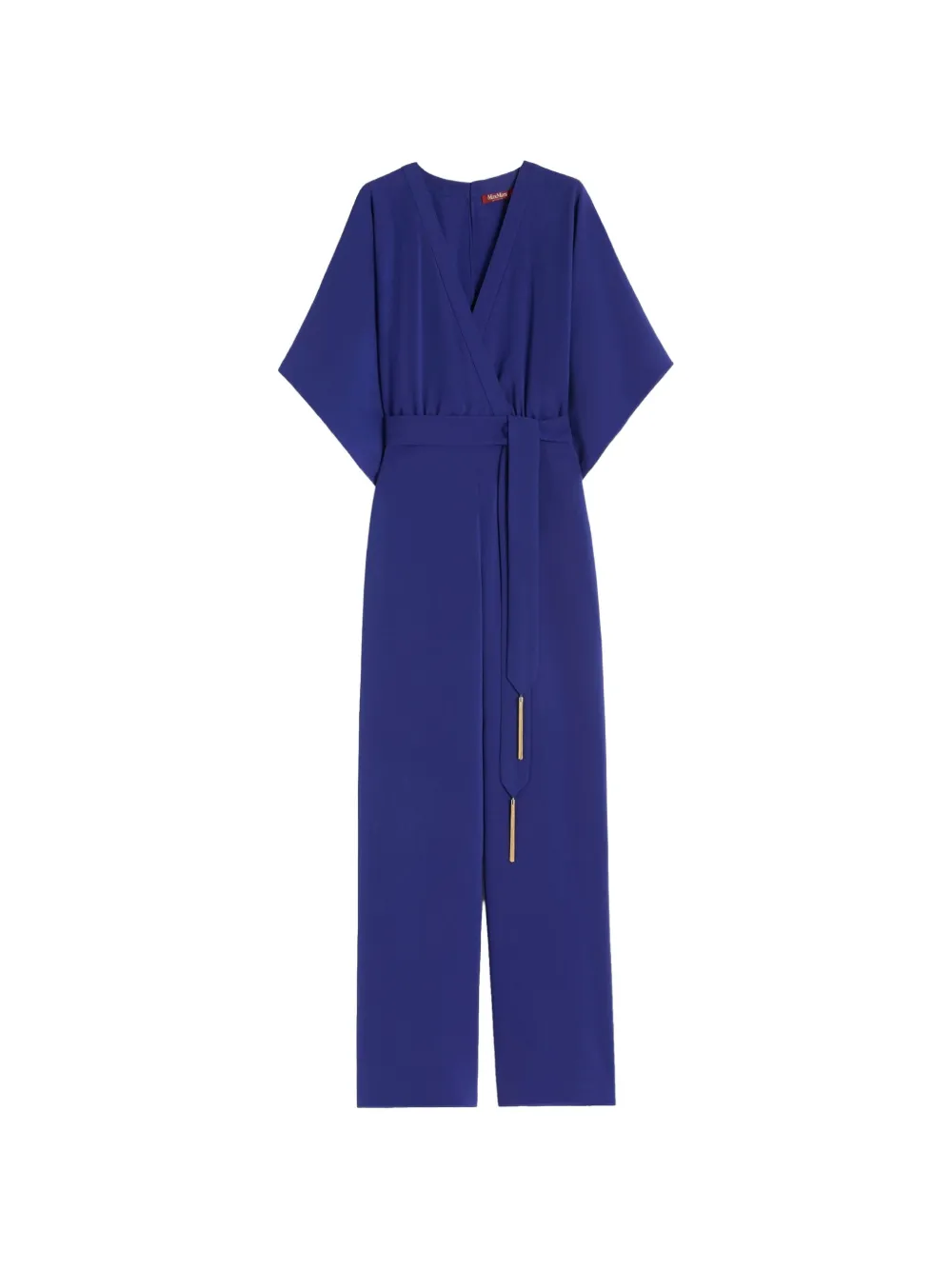 Max Mara v-neck jumpsuit - Blu