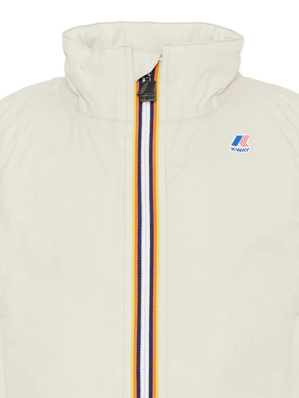 K Way Kids Rouland gilet met logopatch en rits Beige