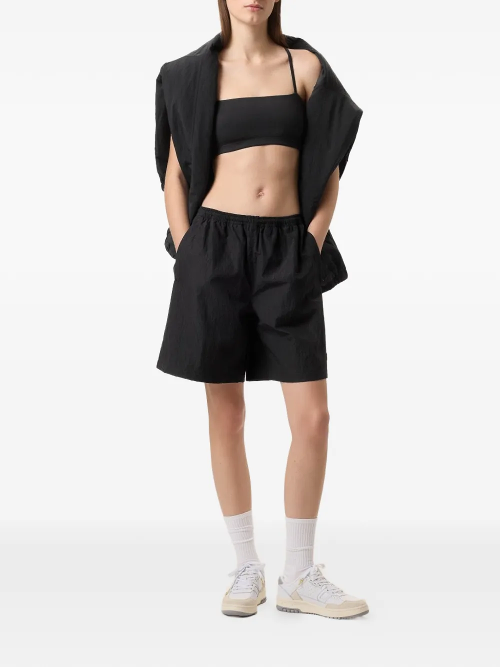 Fila x Hailey Bieber shorts Zwart
