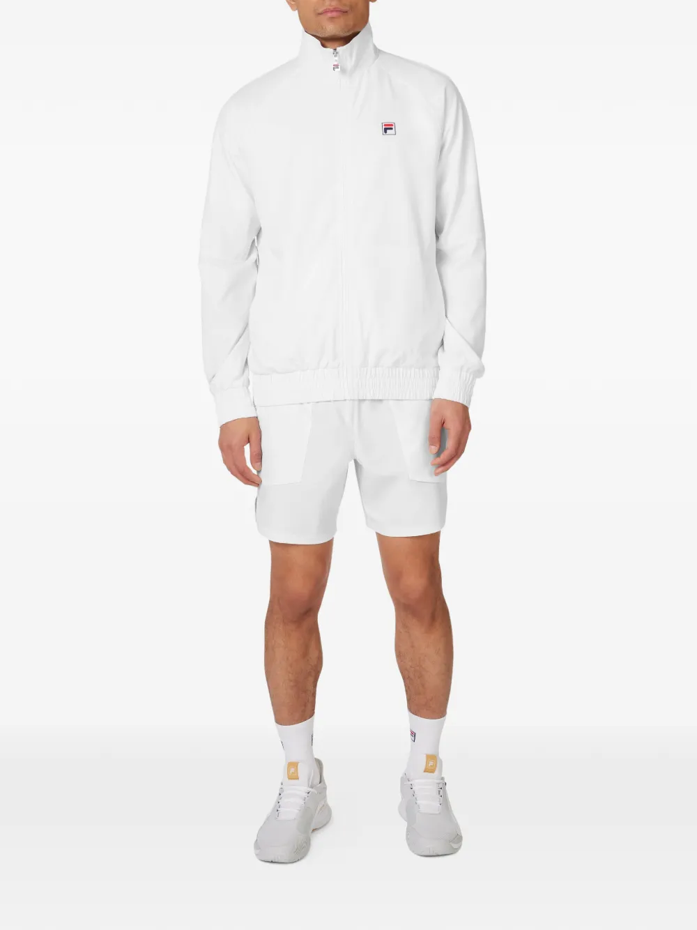 Fila Tennis Court trainingsjack met logopatch Wit