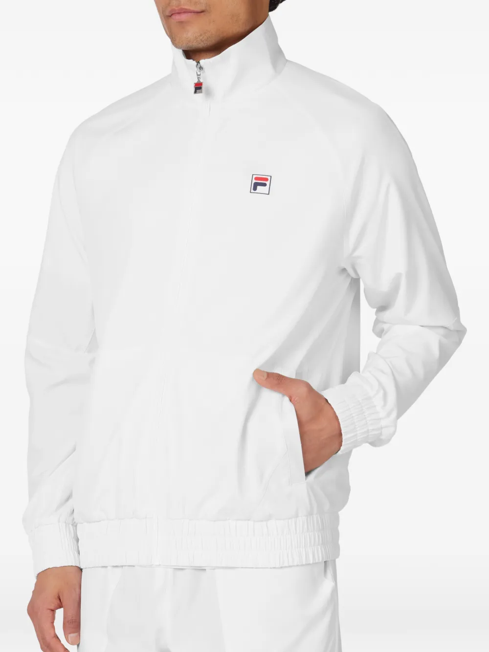 Fila Tennis Court trainingsjack met logopatch Wit