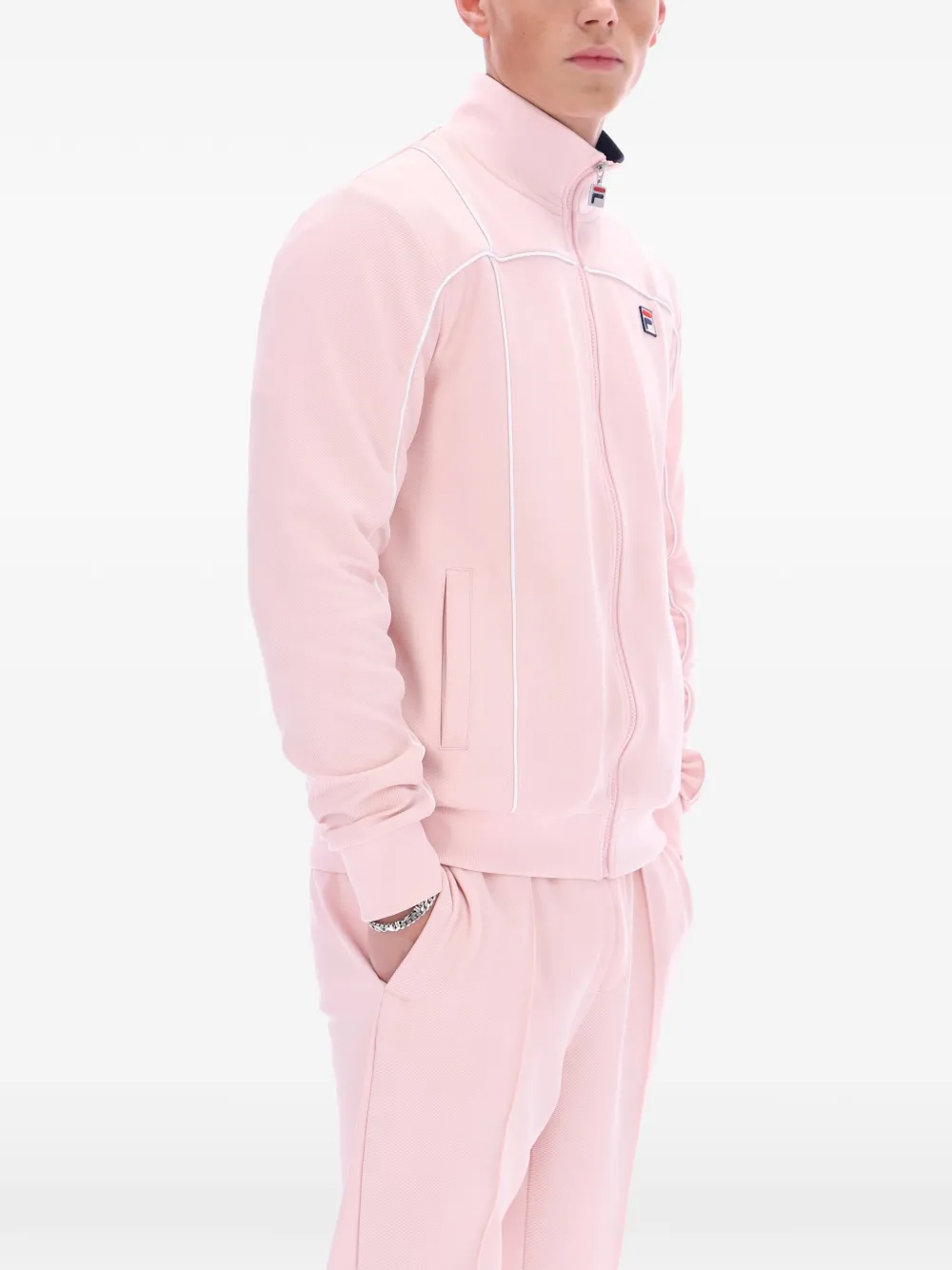 Fila Armando sweater met contrasterende afwerking Roze