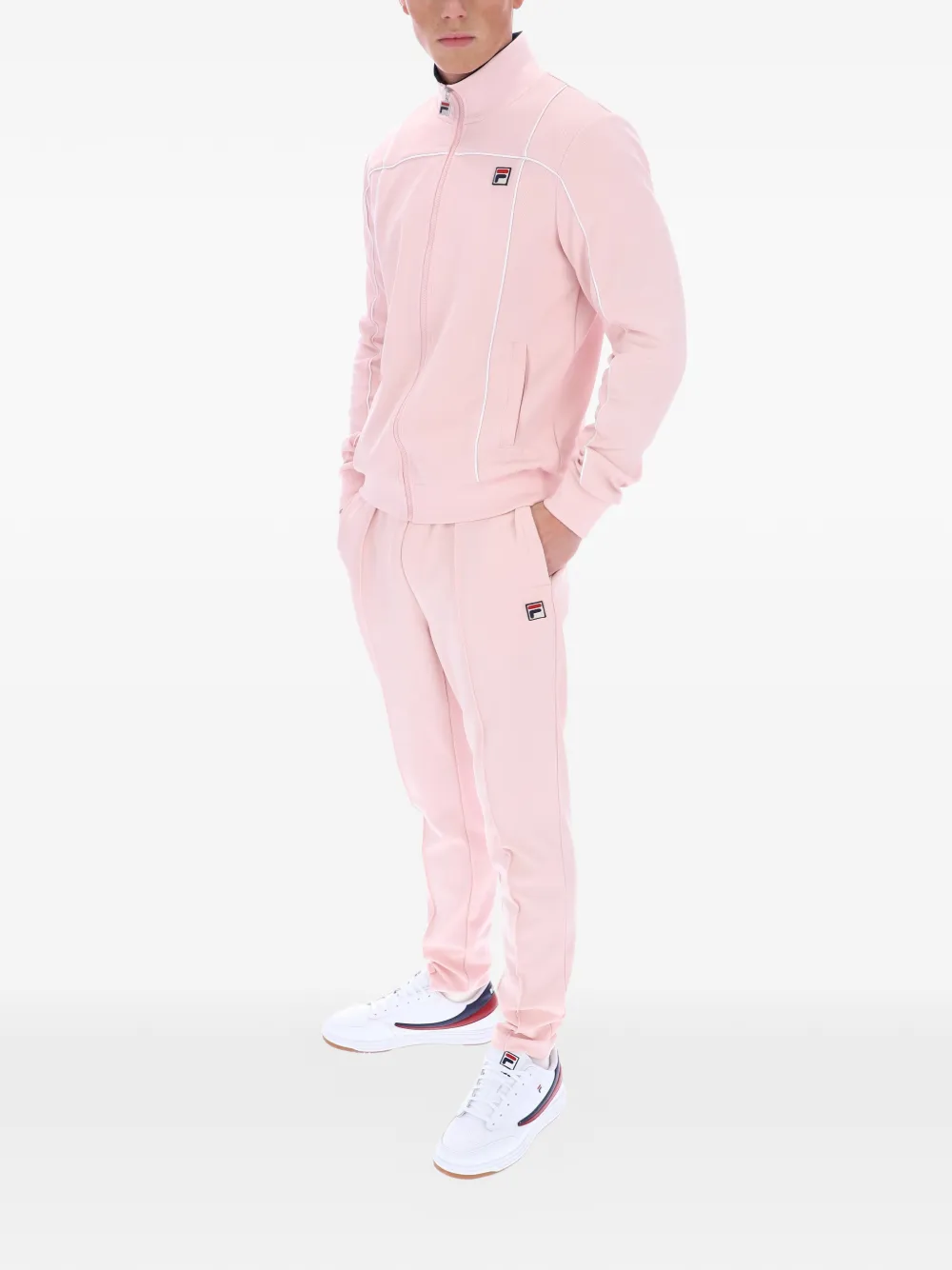 Fila Armando sweater met contrasterende afwerking Roze