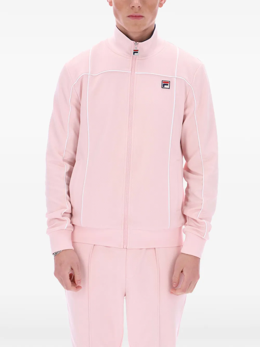 Fila Armando sweater met contrasterende afwerking Roze