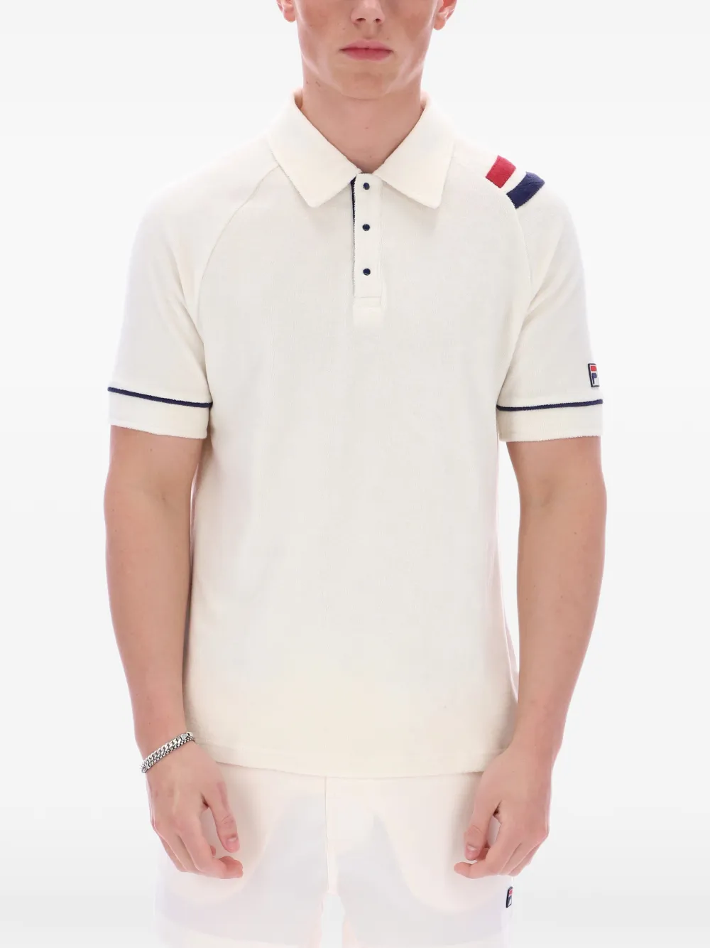 Fila Massimo badstof poloshirt Beige