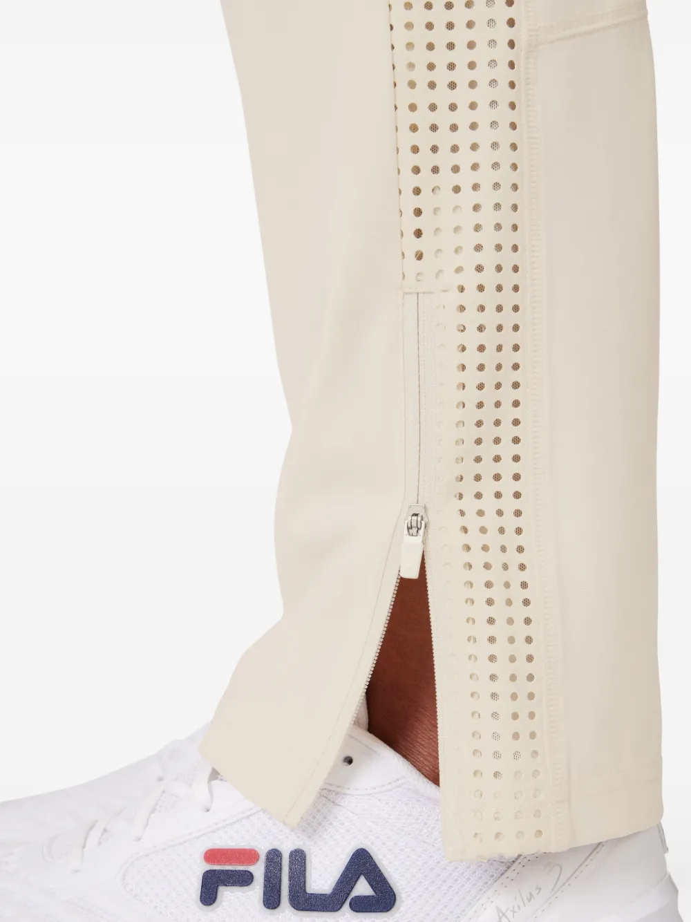Fila Tennis Advantage trainingsbroek met geperforeerd detail Beige