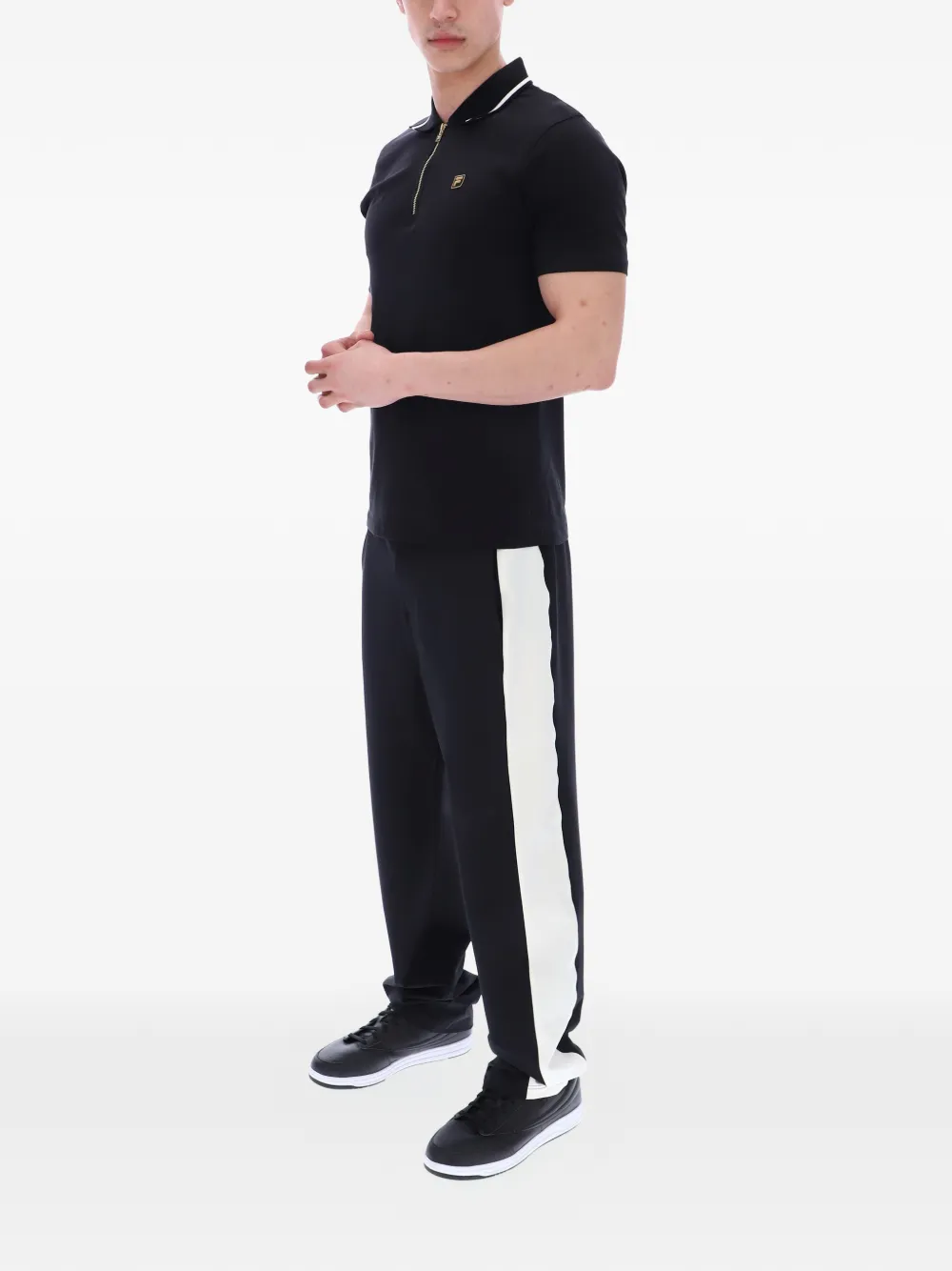 Fila Lemar poloshirt met ritssluiting Zwart