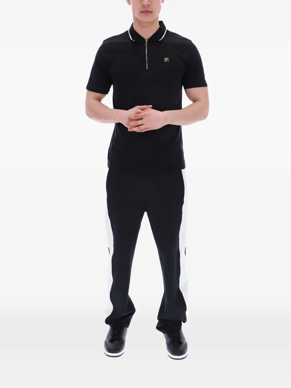 Fila Lemar poloshirt met ritssluiting Zwart