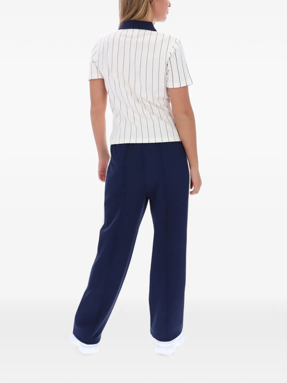 Fila BB1 pinstripe polo shirt Wit
