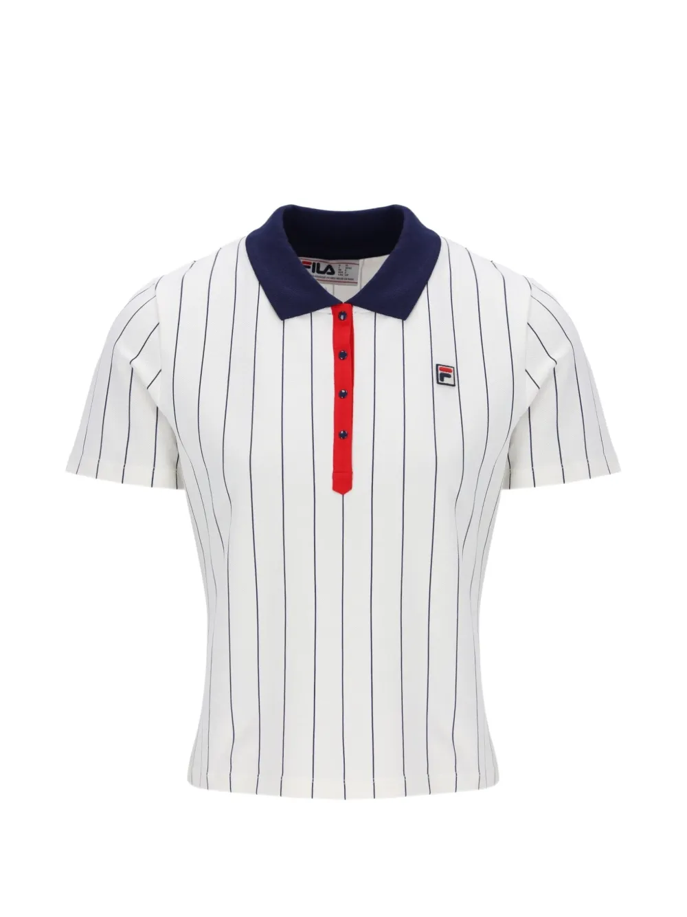 Fila BB1 pinstripe polo shirt - Bianco