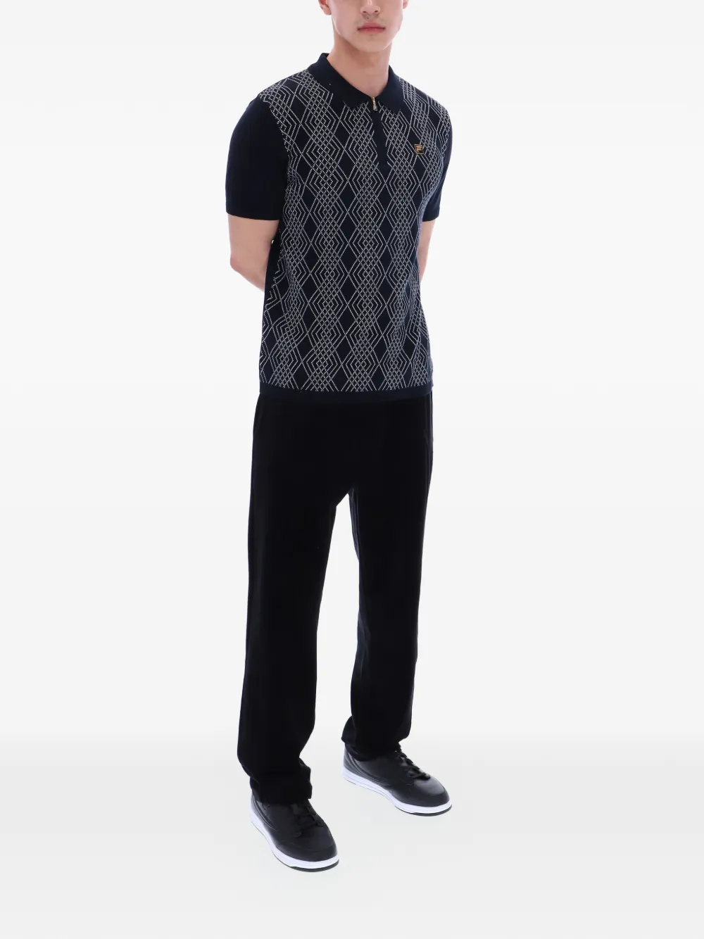 Fila Castello poloshirt Zwart