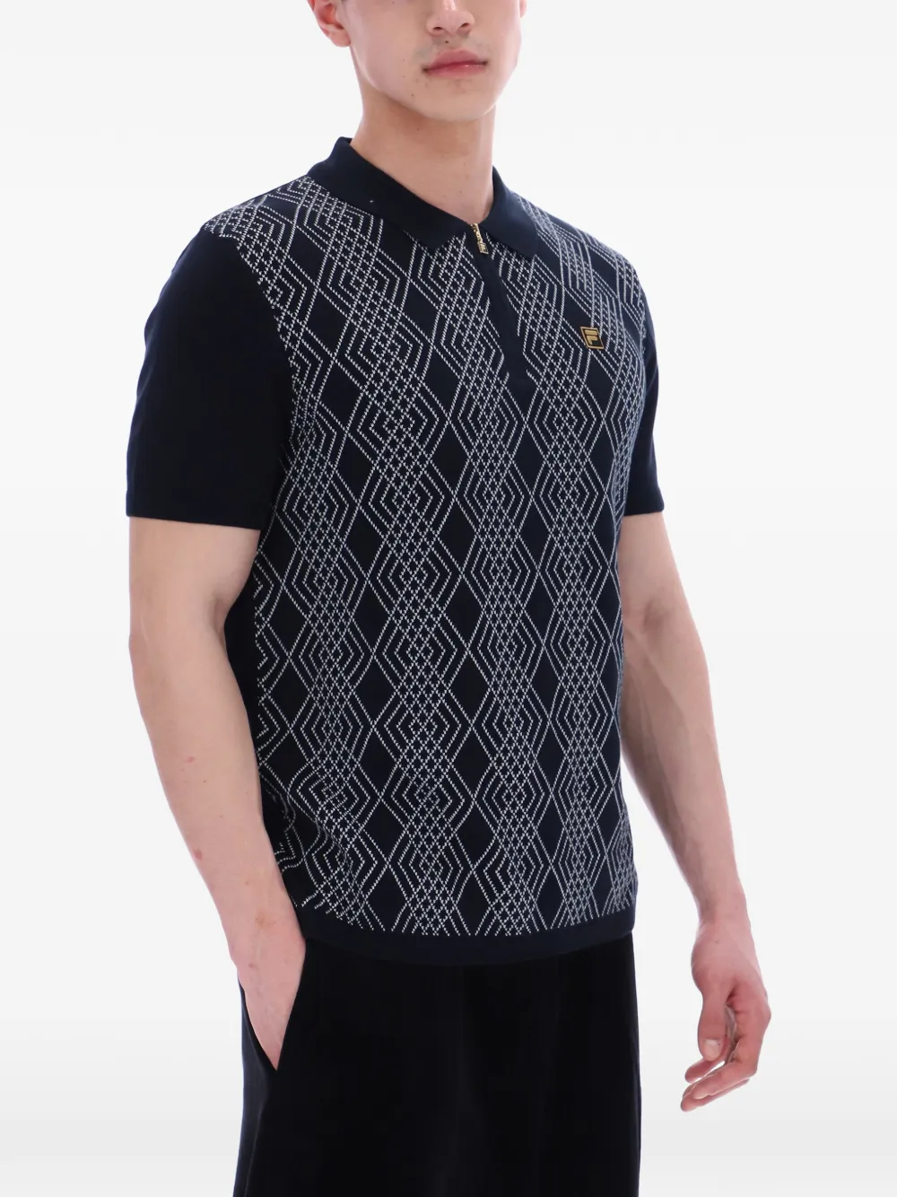 Fila Castello poloshirt Zwart