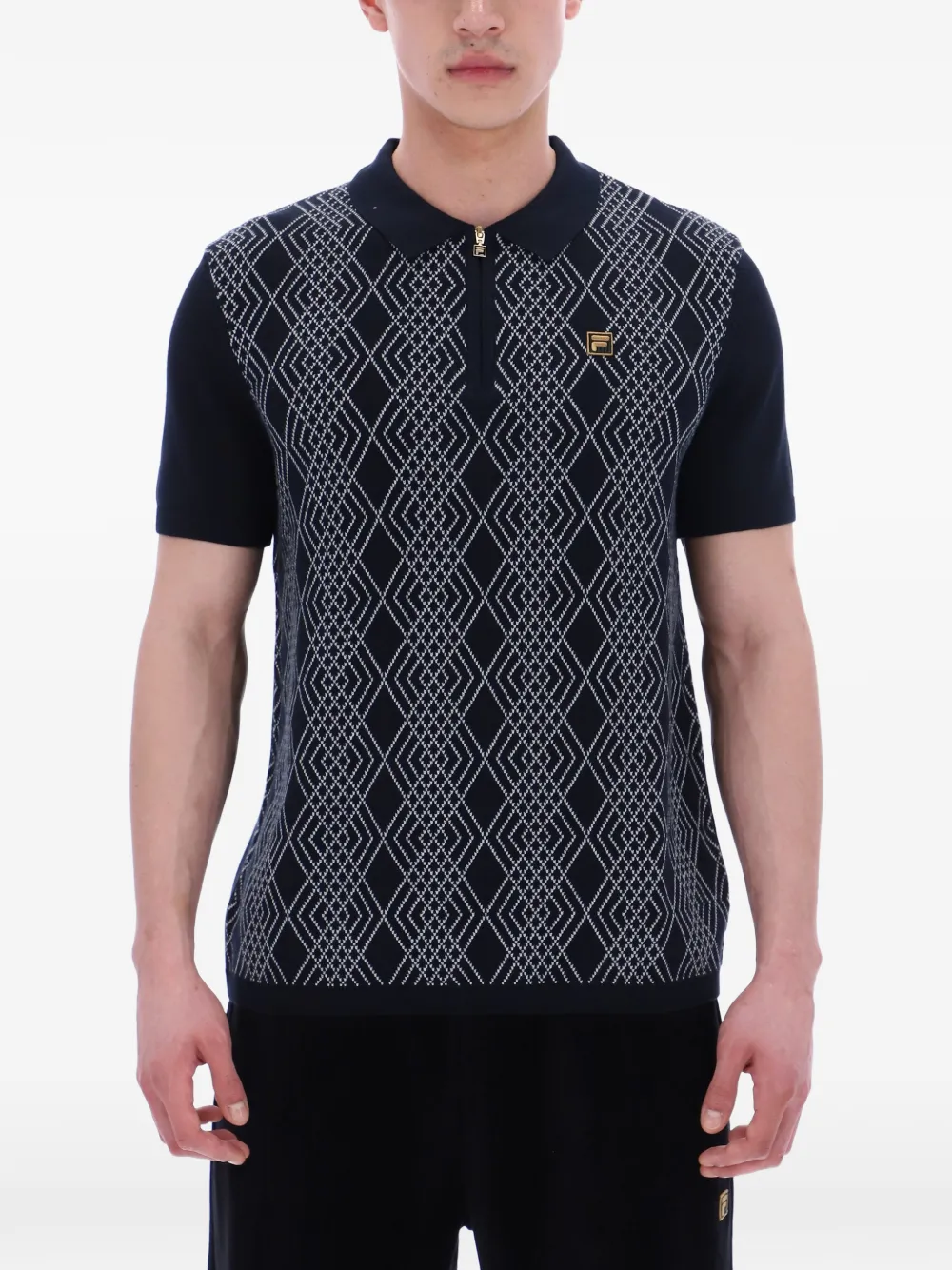 Fila Castello poloshirt Zwart